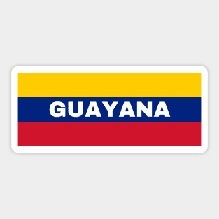 Guayana City in Venezuelan Flag Colors Sticker